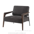 Pequeno Hotel Wood Leisure Sofá Armrest Lounge Chair